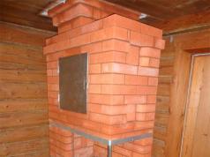 Creating a do-it-yourself heating wood-burning brick oven Small-sized wood-burning brick heating stoves